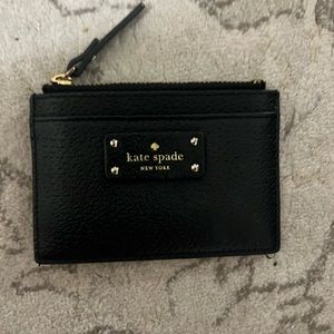 Black Kate spade card holder wallet